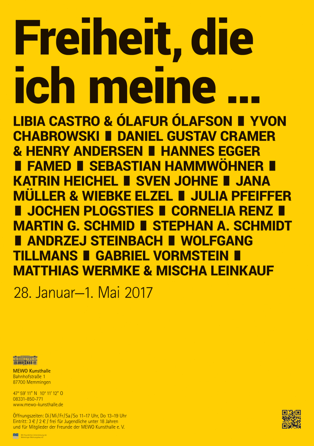 Poster Freiheit die ich meine